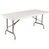 Bolero Rectangular Centre Folding Table 6ft White