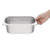 Vogue Stainless Steel Gastronorm Container Kit 1/4