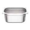 Vogue Stainless Steel Gastronorm Tray Set 2 x 1/2 with Lids