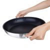 Vogue Non Stick Teflon Aluminium Paella Pan 350mm