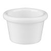 Olympia Kristallon Melamine Plain Ramekins White 63mm (12 pack)