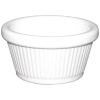 Olympia Kristallon Melamine Fluted Ramekins White 70mm (Pack of 12)