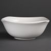 Olympia Whiteware Rounded Square Bowls 220mm (Pack of 12)