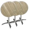 Bolero Round Flip Top Table Ash 600mm