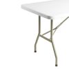 Bolero PE Rectangular Folding Table White 6ft (Single)