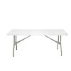 Bolero PE Rectangular Folding Table White 6ft (Single)