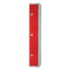 Elite Three Door 450mm Deep Lockers Red