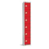 Elite Six Door 300mm Deep Lockers Red