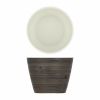 Oak/White New Haven Melamine Bowl 26.5 x 20cm