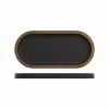 Copper/Black Utah Melamine Oval Tray 32 x 15cm