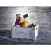 Genware White Wash Wooden Crate 22.8x16.5x11cm