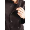 Whites Vegas Unisex Chefs Jacket Long Sleeve Black