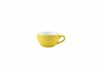 Genware Porcelain Yellow Bowl Shaped Cup 17.5cl/6oz - Pack of 6