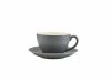 Genware Porcelain Matt Grey Saucer 16cm/6.25