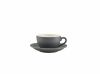 Genware Porcelain Matt Grey Saucer 13.5cm/5.25