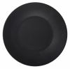 Luna Stoneware Black Wide Rim Plate 25cm/9.75