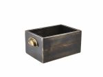 GenWare Black Wash Acacia Wood Display Drawer 21.5 x 15 x 11cm