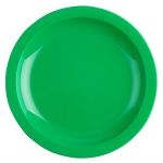 Olympia Kristallon Polypropylene Plates Green 174mm (12 pack)