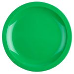 Olympia Kristallon Polypropylene Plates Green 230mm (12 pack)