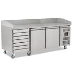 Blizzard 2 Door Pizza Prep Counter With Neutral drawers 580L