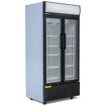 Blizzard Double Glass Door Merchandiser 630L