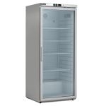 Single Glass Door Stainless Steel Refrigerator