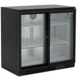 Low Height Double Sliding Glass Door Bottle Cooler