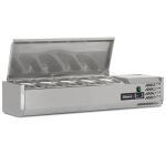 Blizzard 1/4 Gastronorm Prep Top With Hinged Lid 1200MM(W)