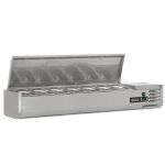 Blizzard 1/4 Gastronorm Prep Top With Hinged Lid 1500mm(W)