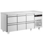 Inomak 6 Drawer 1/1 Gastronorm Counter 429L