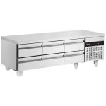 Inomak 6 Drawer Low Height 660mm Snack Counter 246L