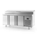 Infrico 3 Door 700mm Deep Prep Counter w/ Raised Collar 460L