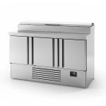 Infrico 3 Door Compact GN Prep Counter w/ Raised Collar 355L