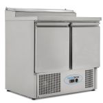 Koldbox 2 Door Compact GN Prep Counter W/ Raised Collar 240L