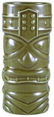 Genware Green Tiki Mug 40cl/14oz - Pack of 4