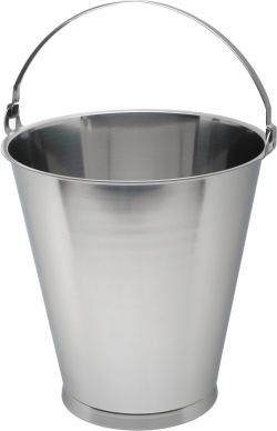 S/St.Swedish Skirted Bucket 12L Graduated