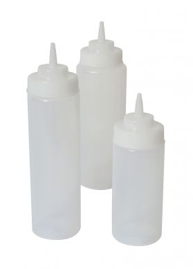 Squeeze Bottle Wide Neck Clear 24oz/71cl - Pack of 6