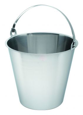 Swedish S/St. Bucket 10 Litre Graduated