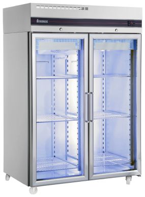 Double Glass Door Heavy Duty 2/1 Refrigerator 1432L