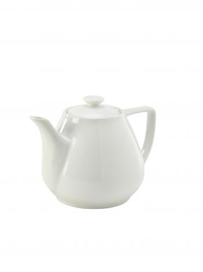 Genware Porcelain Contemporary Teapot 92cl/32oz - Pack of 6