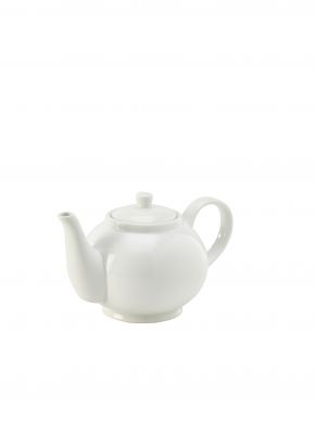 Genware Porcelain Teapot 45cl/15.75oz - Pack of 6