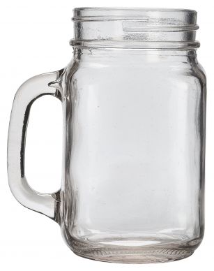 Genware Glass Mason Jar 64.5cl / 22.7oz - Pack of 6