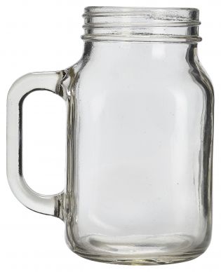 Genware Glass Mason Jar 50cl / 17.5oz - Pack of 12