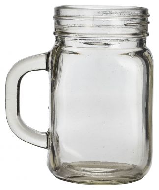 Genware Glass Mason Jar 43.5cl / 14.7oz - Pack of 12