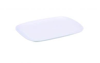 Genware Porcelain Ellipse Rectangular Plate 22.8 x 16.6cm/9 x 6.5