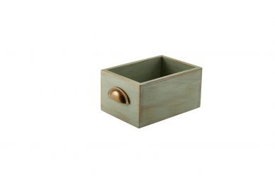 GenWare Green Wash Acacia Wood Display Drawer 21.5 x 15 x 11cm