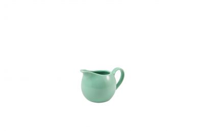 Genware Porcelain Green Jug 14cl/5oz - Pack of 6