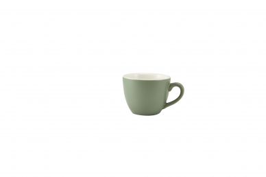 GenWare Porcelain Matt Sage Bowl Shaped Cup 9cl/3oz - Pack of 6