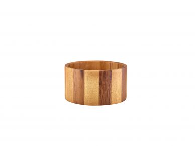 GenWare Acacia Wood Straight Sided Bowl 22.5 x 12cm