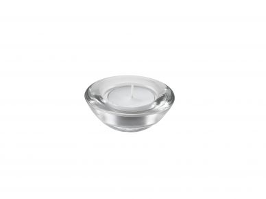 Genware Glass Round Tealight Holder 75mm Dia - Pack of 12